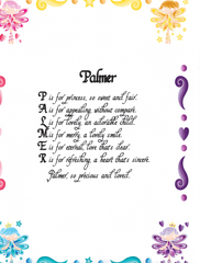 Child Name Poems - New Designs