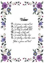 Child Name Poems - New Designs