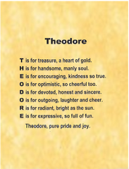Child Name Poems - New Designs