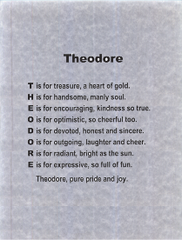 Child Name Poems - New Designs