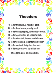 Child Name Poems - New Designs