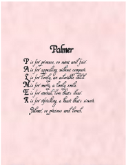 Child Name Poems - New Designs