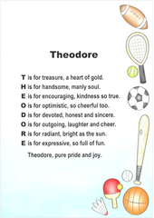 Child Name Poems - New Designs