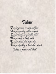 Child Name Poems - New Designs