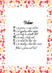 Child Name Poems - New Designs