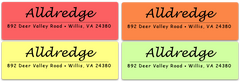 Accent Line Address Label Sheets  (1 7/8" x 5/8")