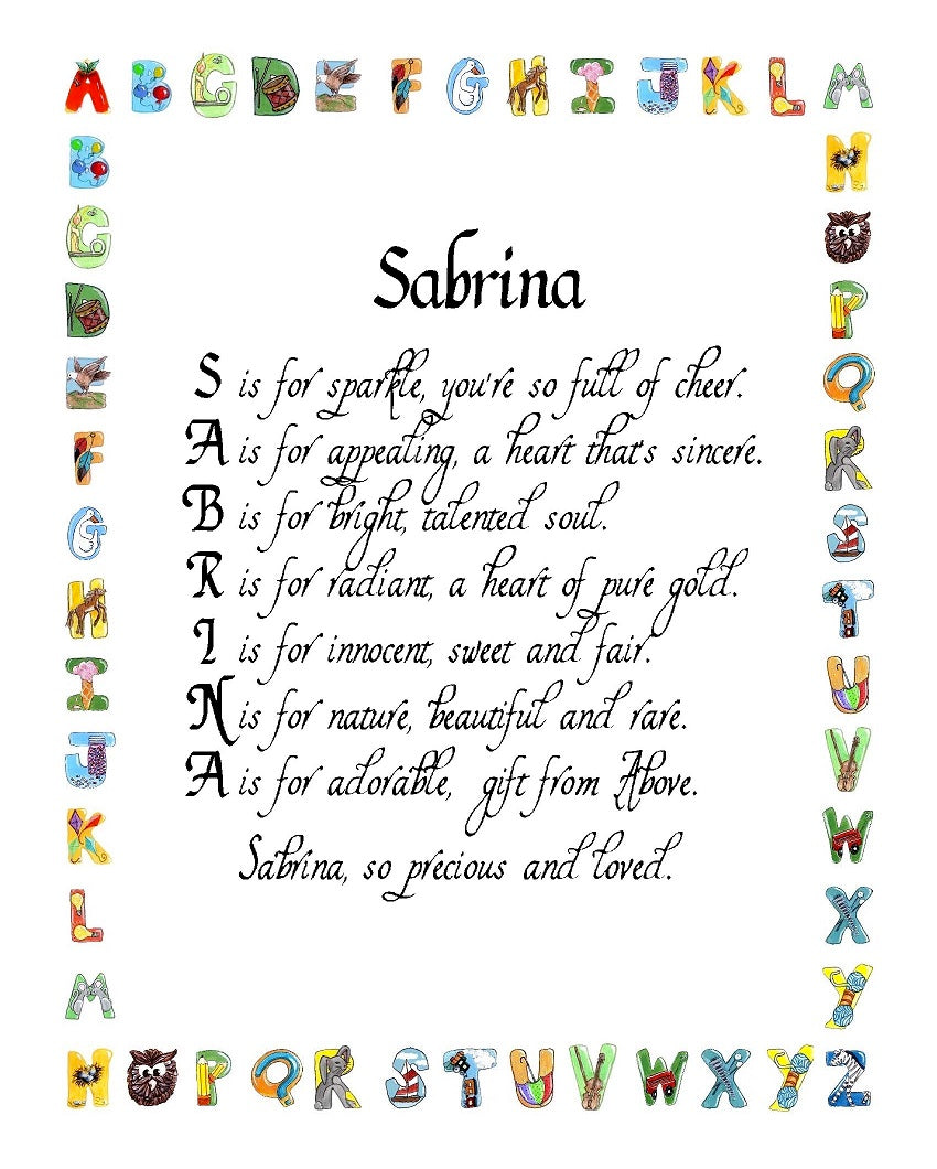 Child Name Poems - New Designs