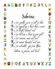 Child Name Poems - New Designs