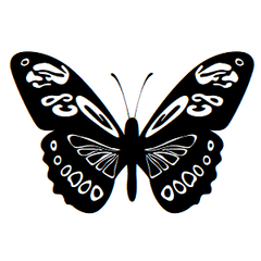 Butterfly Icon Address Labels on Sheets