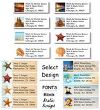 Beach Sheet Labels