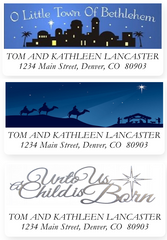 Religious Christmas Address Labels on Sheets
