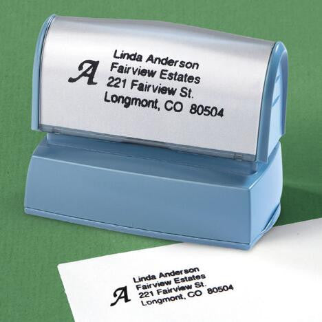 Monogrammed Name and Address Self Inking Stamp