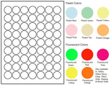 Round Sheet Label #185 - 1" - Blank Sheets