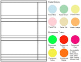 Legal Key Sheet Label #265 - Blank Sheets