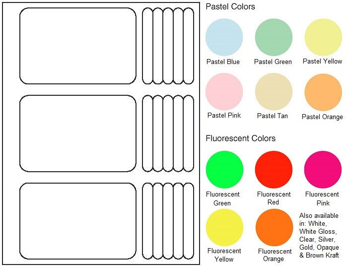 Multipurpose Filing Sheet Label #335 - Blank Sheets