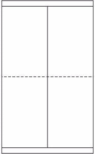 Legal Quarter Sheet Label #405 - 4.25" x 6.5" - Blank Sheets