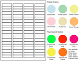 Return Address Sheet Label #55 - 1.75" x 0.5" - Blank Sheets