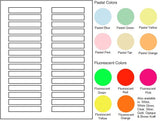 Multipurpose Sheet Label #605 - 3" x 0.5" - Blank Sheets