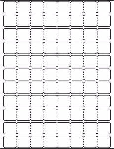 Multipurpose Sheet Label #740 - 1" x 0.875" - Blank Sheets