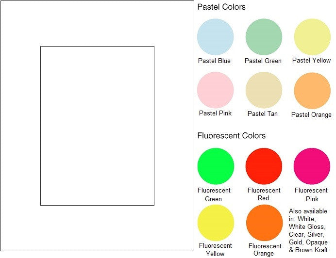 Multipurpose Sheet Label #817 - 5" x 7" - Blank Sheets