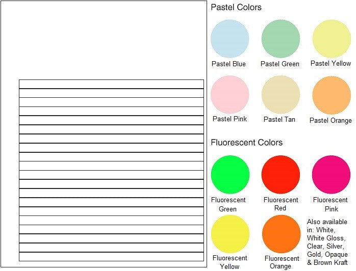 Multipurpose Sheet Label #838 - 7.625" x 0.375" - Blank Sheets