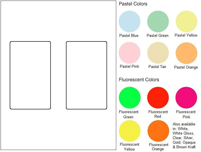 Multipurpose Sheet Label #876 - 3" x 5" - Blank Sheets