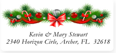 Christmas Ornaments Sheets of Address Labels