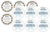 Circle Christmas Sheet Labels