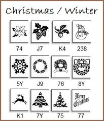 Personalize your labels for Christmas or the winter season.