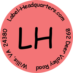CIRCLE Sheet Labels - 1.625"  with Monogram or Logo