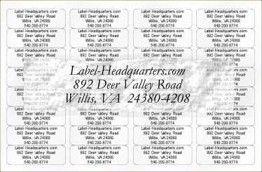 Personalized Address Label Sheets – Label-Headquarters.com