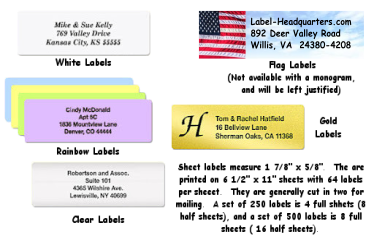 Return Address Labels & Address Stickers