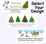 Cute Christmas Address Labels on Sheets
