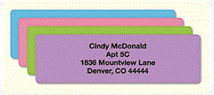 Personalized Address Label Sheets