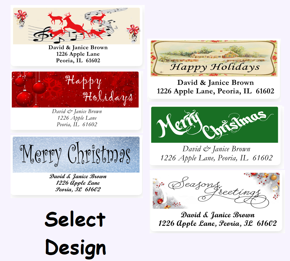 Elegant Christmas Address Labels on Sheets – Label-Headquarters.com elegant-christmas-address-labels-on-sheets-label-headquarters-com