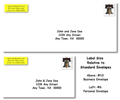 PR - Traditional Address Label Sheets  (approximately 1 7/8" x 5/8")