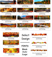 Fall Colors Sheets of Address Labels