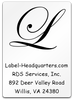 Grand Monogram Sheet Labels - 1.75" x 1.25"