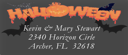 Halloween Sheets of Address Labels