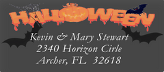 Halloween Sheets of Address Labels