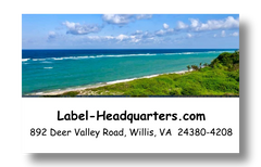 Ocean Address Labels on Sheets