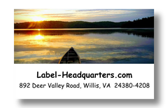 Lake Sunset Address Labels on Sheets
