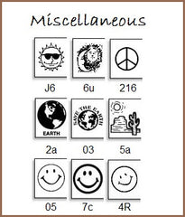 Check out all of our icons . . . use them to personalize your labels.