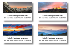 Mountain Sunset Address Labels on Sheets