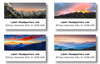 Mountain Sunset Address Labels on Sheets