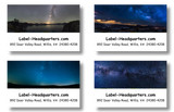 Night Sky Address Labels on Sheets