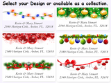 Christmas Ornaments Sheets of Address Labels