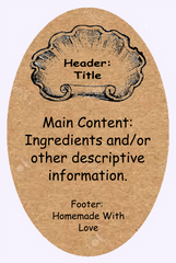 Home Canning Labels - Brown Kraft