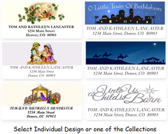 Religious Christmas Address Labels on Sheets