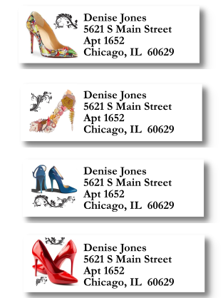 Shoe Themed Sheet Labels